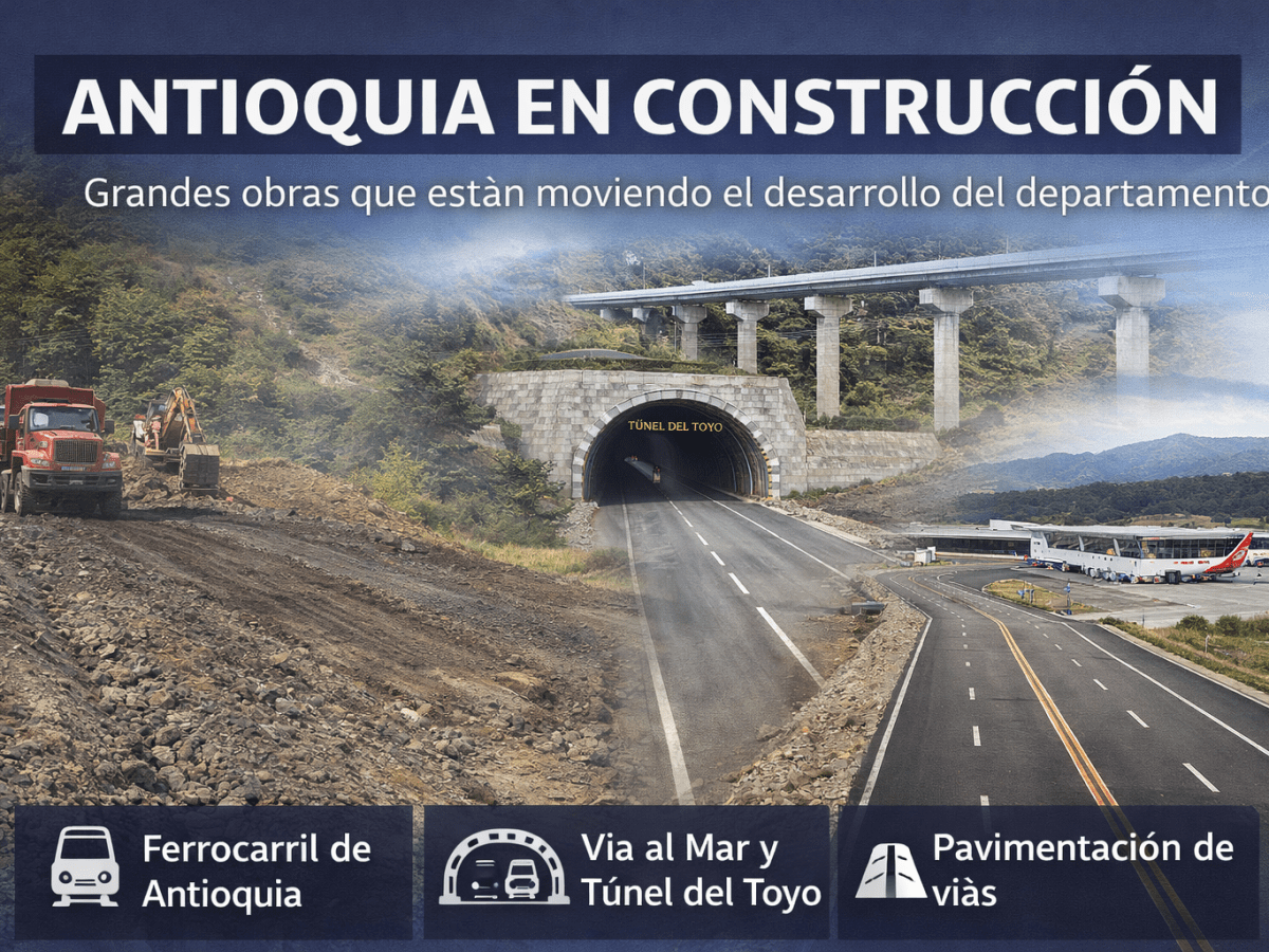 Antioquia en construcción: las obras que están moviendo el desarrollo del&nbsp;departamento